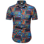 Men Casual Short Sleeve Shirts full of Personality Great add to your Men collection,  up to Size 5XL