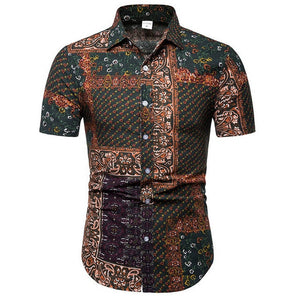 Men Casual Short Sleeve Shirts full of Personality Great add to your Men collection,  up to Size 5XL