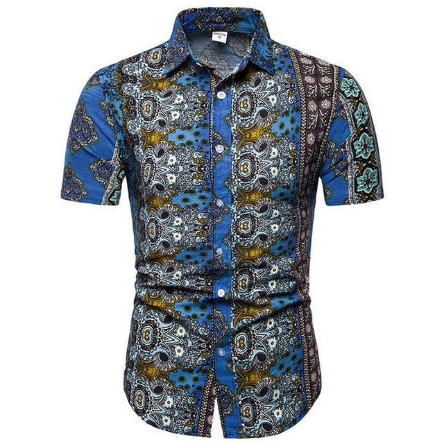 Men Casual Short Sleeve Shirts full of Personality Great add to your Men collection,  up to Size 5XL