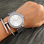 Silver Women Luxury Bracelet Watch