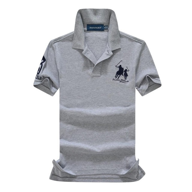 Summer Big Horse Men Short Sleeve Mens Shirts