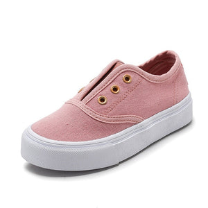 Casual  Boys and Girls Canvas Soft Canvas Comfortable Slip-on Sneakers Size 20-38 1-12T