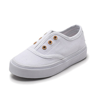 Casual  Boys and Girls Canvas Soft Canvas Comfortable Slip-on Sneakers Size 20-38 1-12T