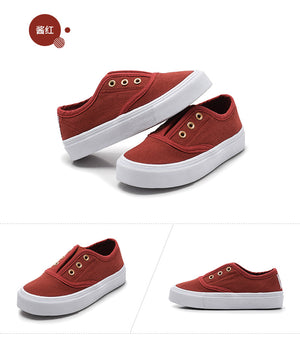 Casual  Boys and Girls Canvas Soft Canvas Comfortable Slip-on Sneakers Size 20-38 1-12T