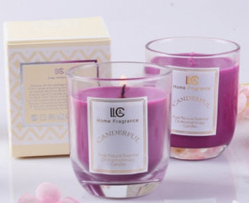 Soy Wax Smokeless  Romantic scented candles