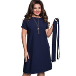 Beautiful Women Casual O-Neck Bodycon Plus Size Dresses