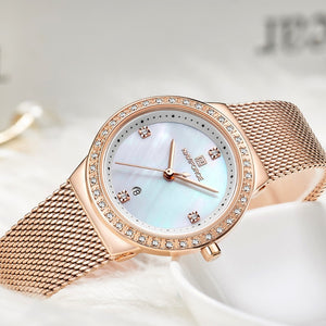 Women Luxury Simple Quartz Lady Waterproof Wristwatch