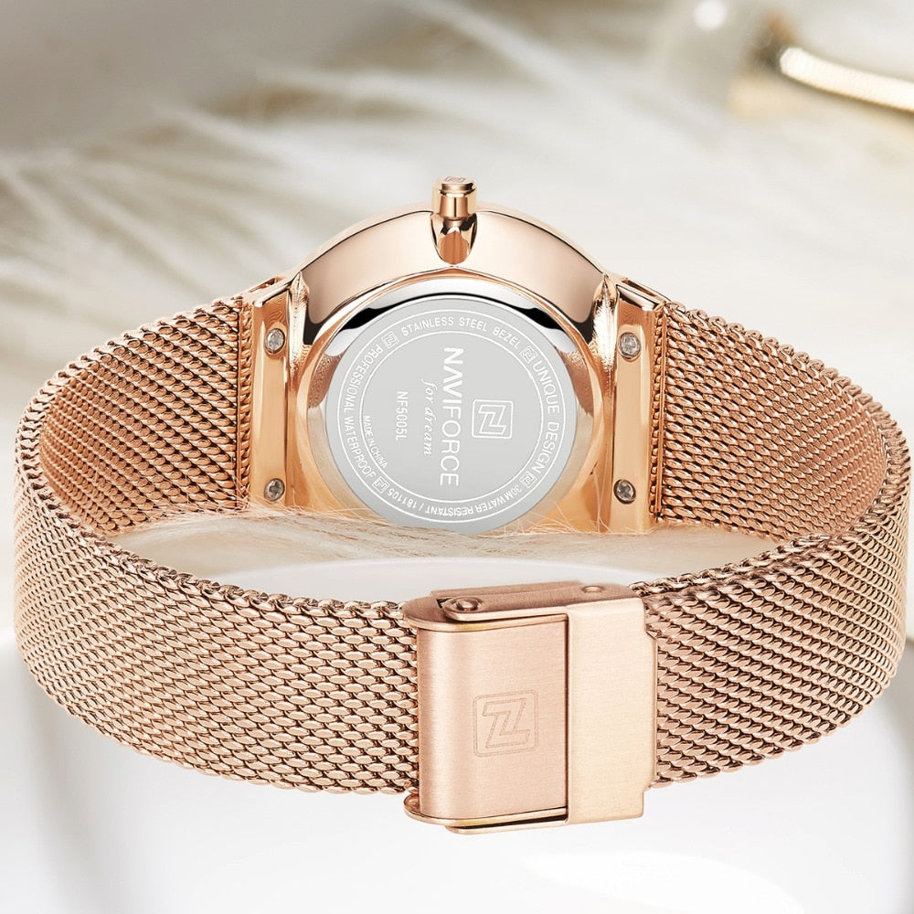 Women Luxury Simple Quartz Lady Waterproof Wristwatch