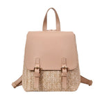 Women FGGS-Fashion Straw Woven Backpack