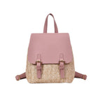 Women FGGS-Fashion Straw Woven Backpack