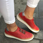 Women Vintage Slip-on Ladies Casual Breathable Sneaker Loafers