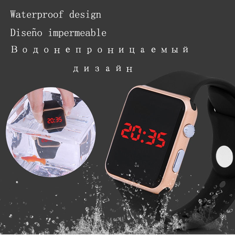 Smart Sports LED Universal Men's or Women Military Outdoor Electronic And Silicone Watch