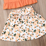 Girls Clothing Sets 2019 Summer Cotton Vest 2PCS Sleeveless Children Sets Toddler Kids Baby Floral Sling Tops + Skirt Outfits