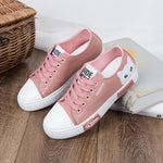 Women Canvas Fashion Casual Lace Up Cartoon Sneakers