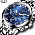 Men Luxury Chronograph Sports Waterproof Full Steel Quartz Watch