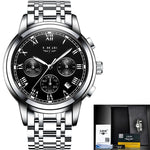 Men Luxury Chronograph Sports Waterproof Full Steel Quartz Watch